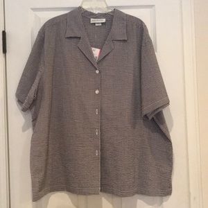 💙Navy/White Gingham Top💙